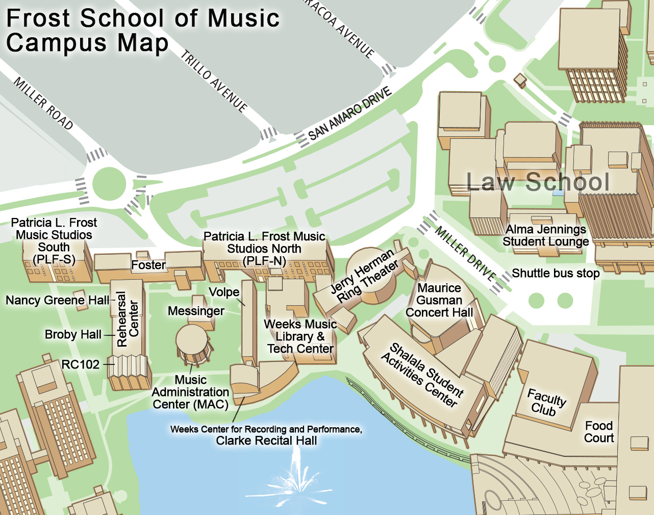 Frost Campus Map